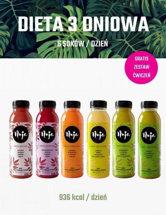 Dieta sokowa detoks organizmu z toksyn 3-dniowaKatalog Produkty Podgląd