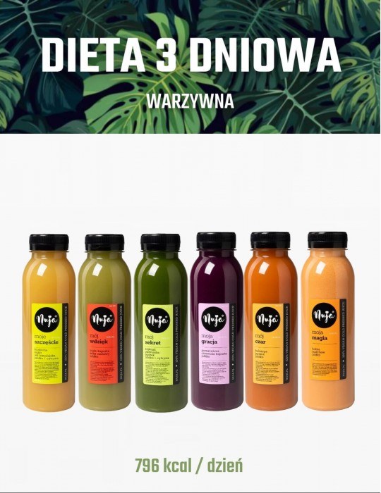 Dieta sokowa warzywno-owocowa na 3 dni