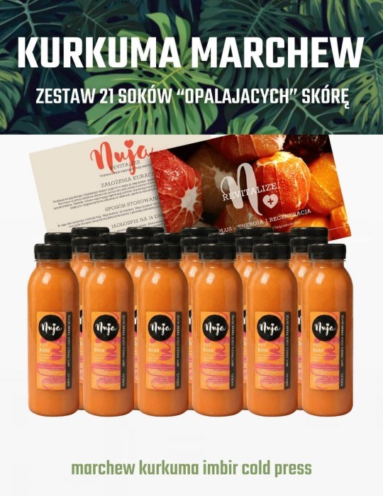 Sok z marchwi - Piękna Skóra na opaloną skórę